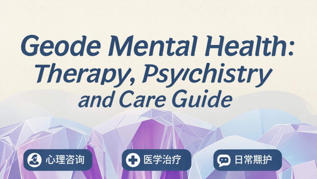 Geode Mental Health: Therapy, Psychiatry and Care Guide