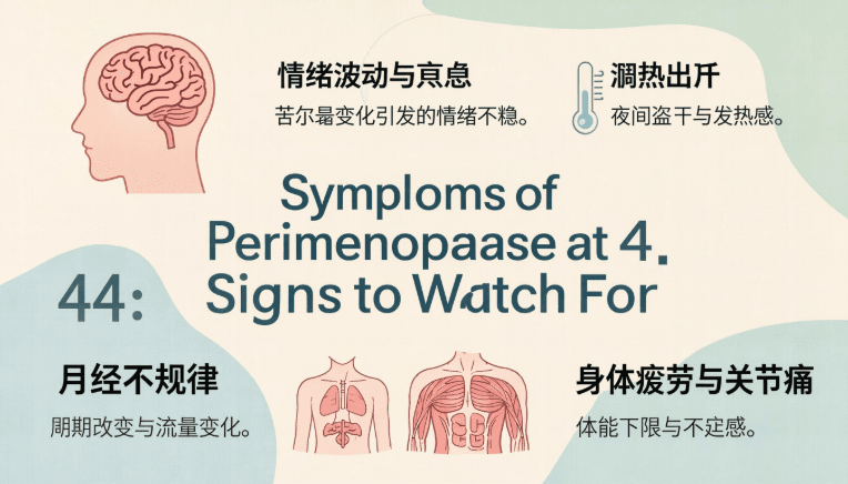 Symptoms of Perimenopause at 44: Signs to Watch For
