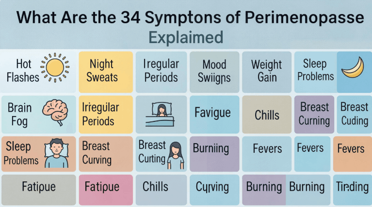 What Are the 34 Symptoms of Perimenopause Explained