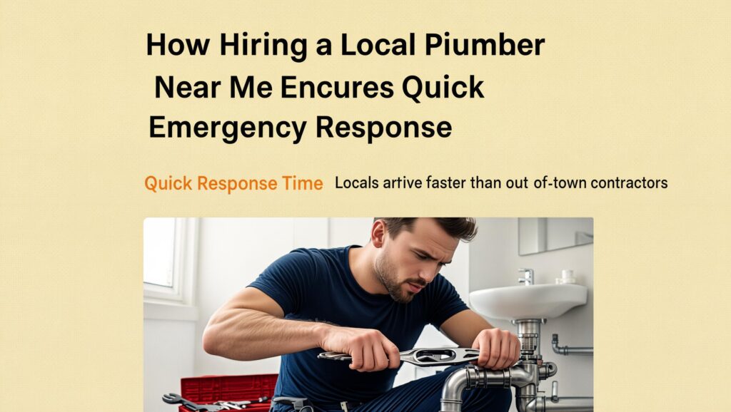 How Hiring a Local Plumber Near Me Ensures Quick Emergency Response