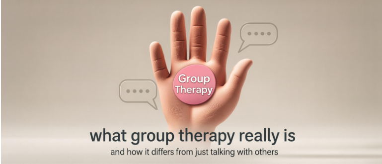 What group therapy really is, and how it differs from just talking with others